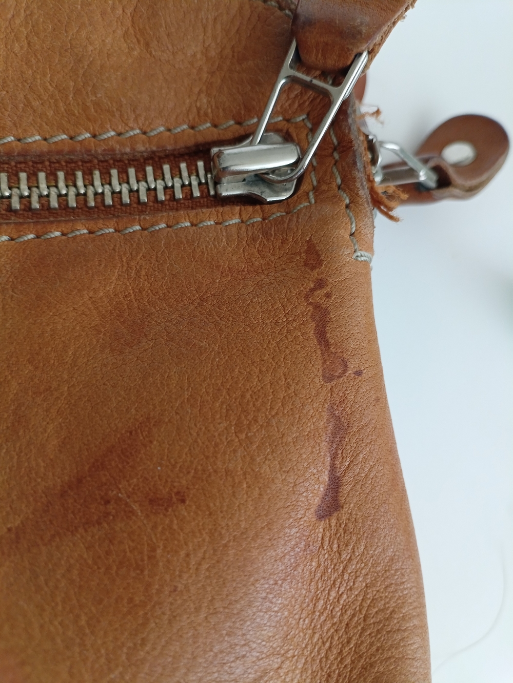 Roots Iconic Village Tribe Leather Embossed Crossbody Adjustable Strap Tan Bag - Picture 12 of 16